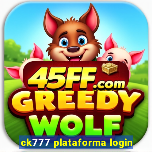 ck777 plataforma login
